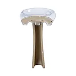 Pedestal basin Lavabo Wash Hand Ceramic Basin Porcelain Art counter basin Sink Tap Faucet